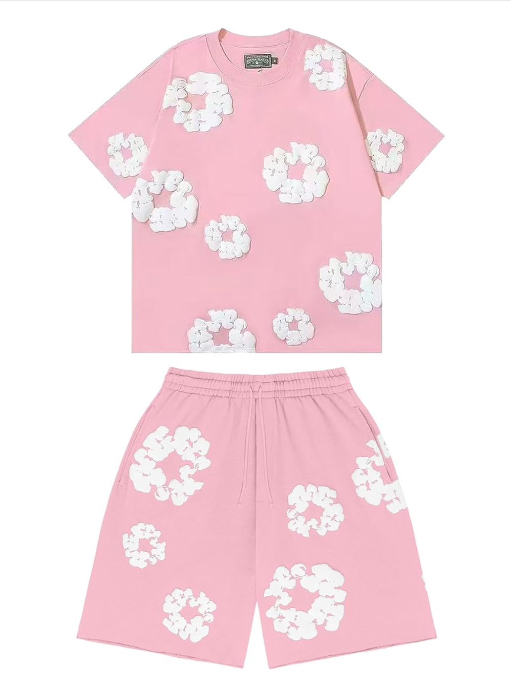 VYBE Denim Tear Tracksuit Set Kurz