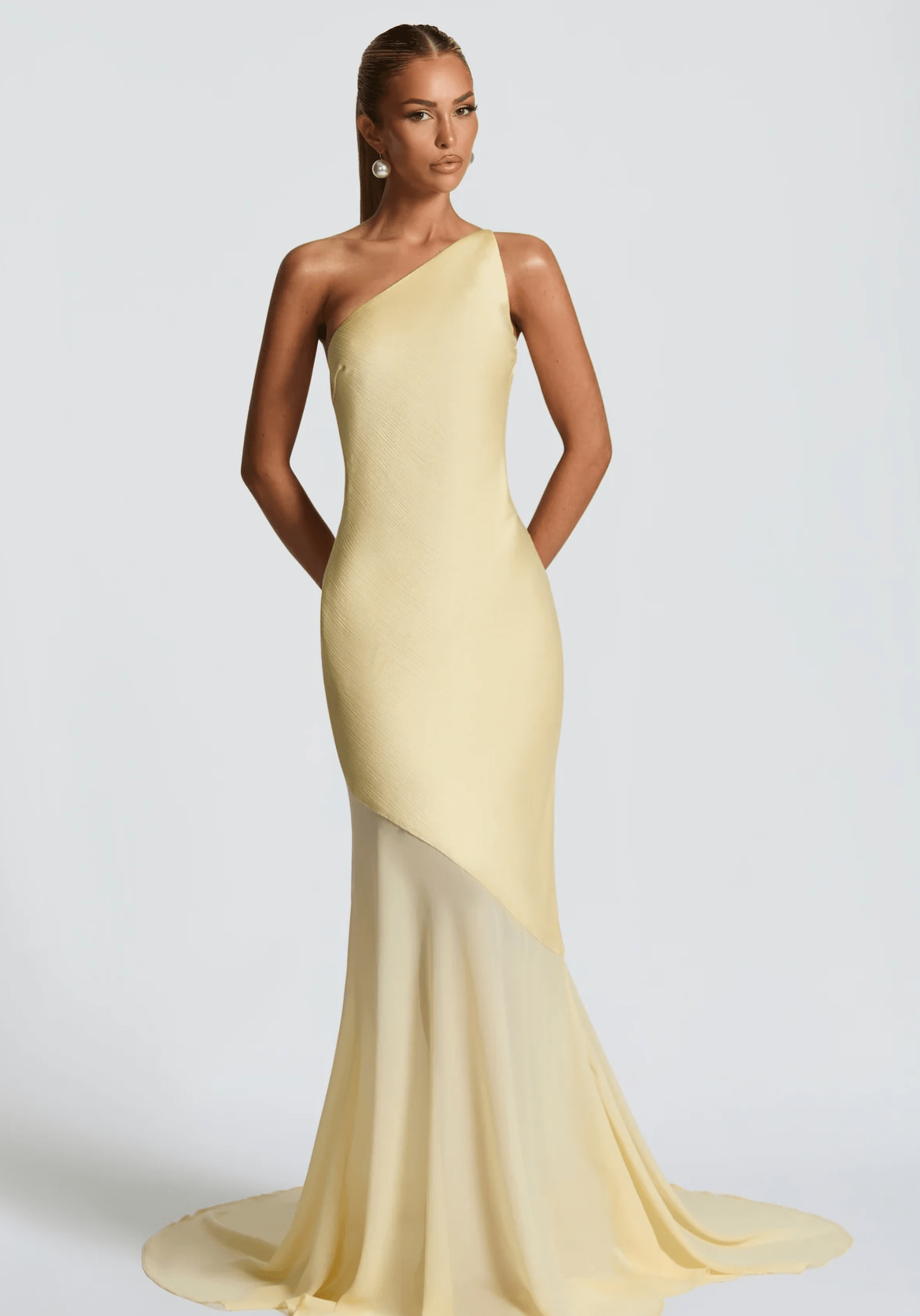 Velnoir™ Aléthea Asym Maxi Dress