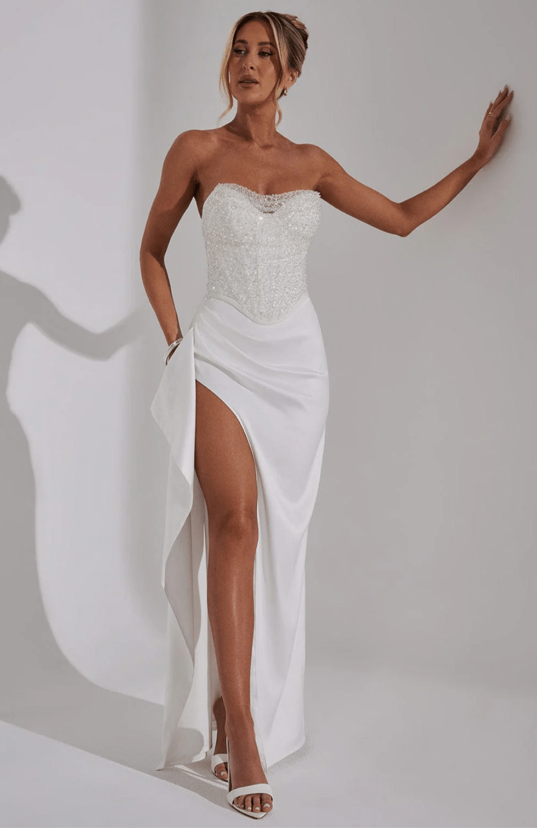 Velnoir™ Louvré Fendue Dress