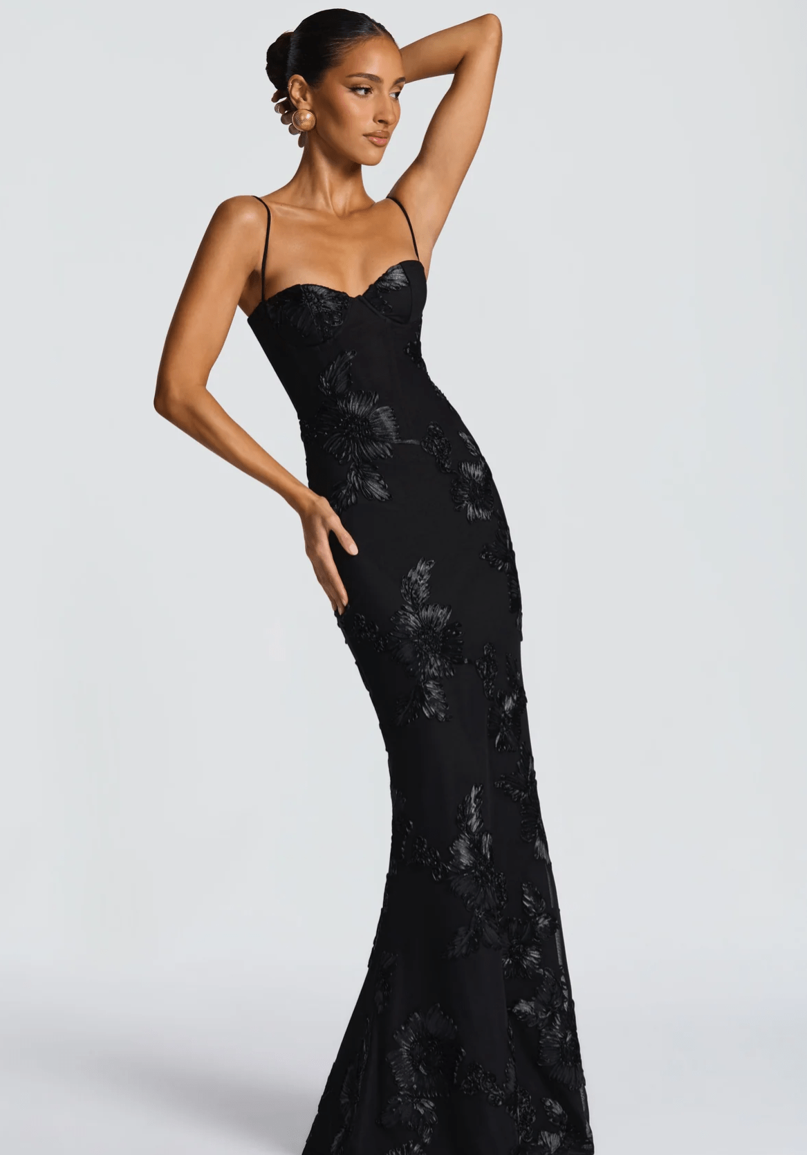 Velnoir™ Lysianné Fleur Maxi Dress