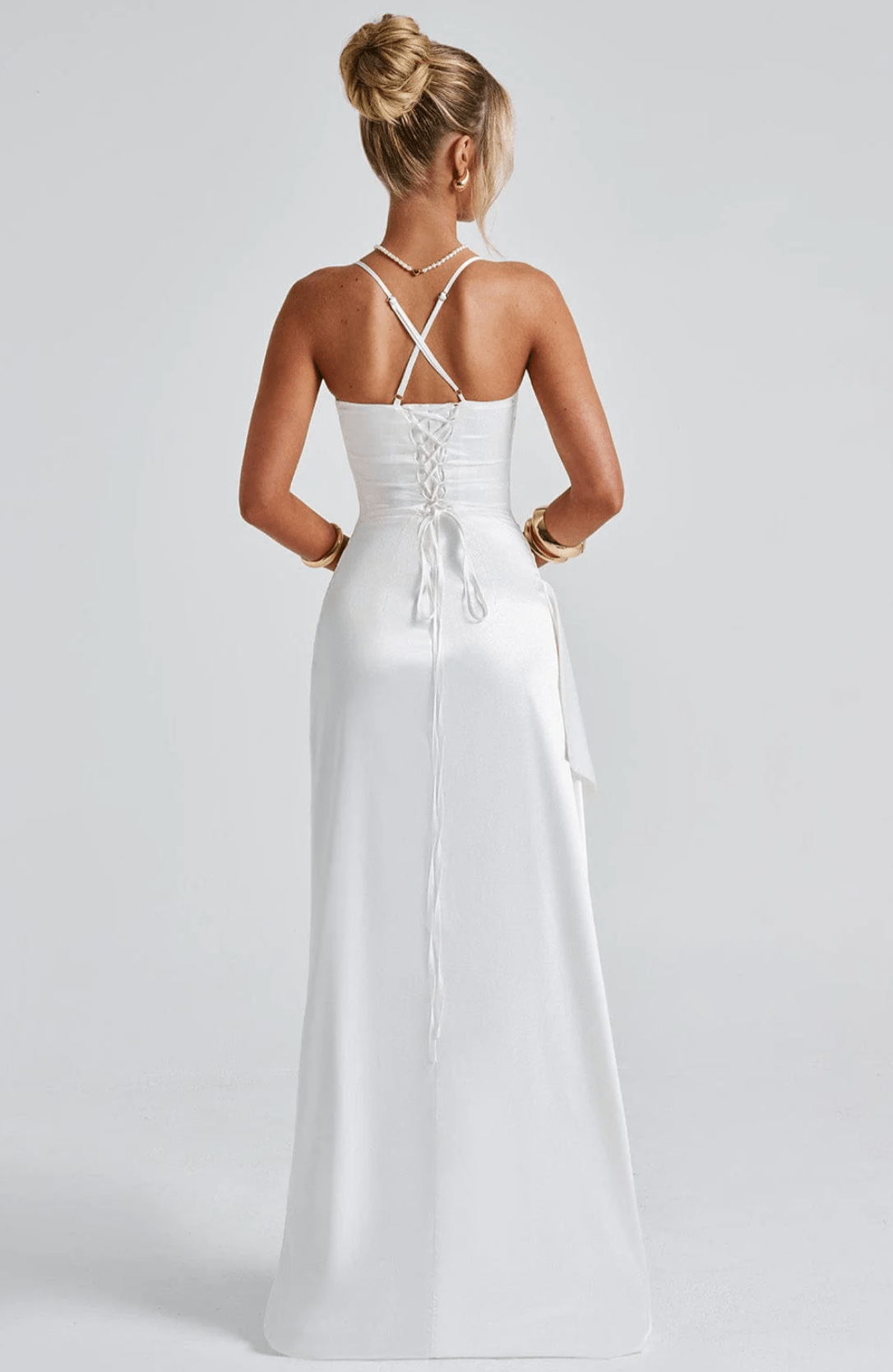 Velnoir™ Satinée Élise Maxi Dress