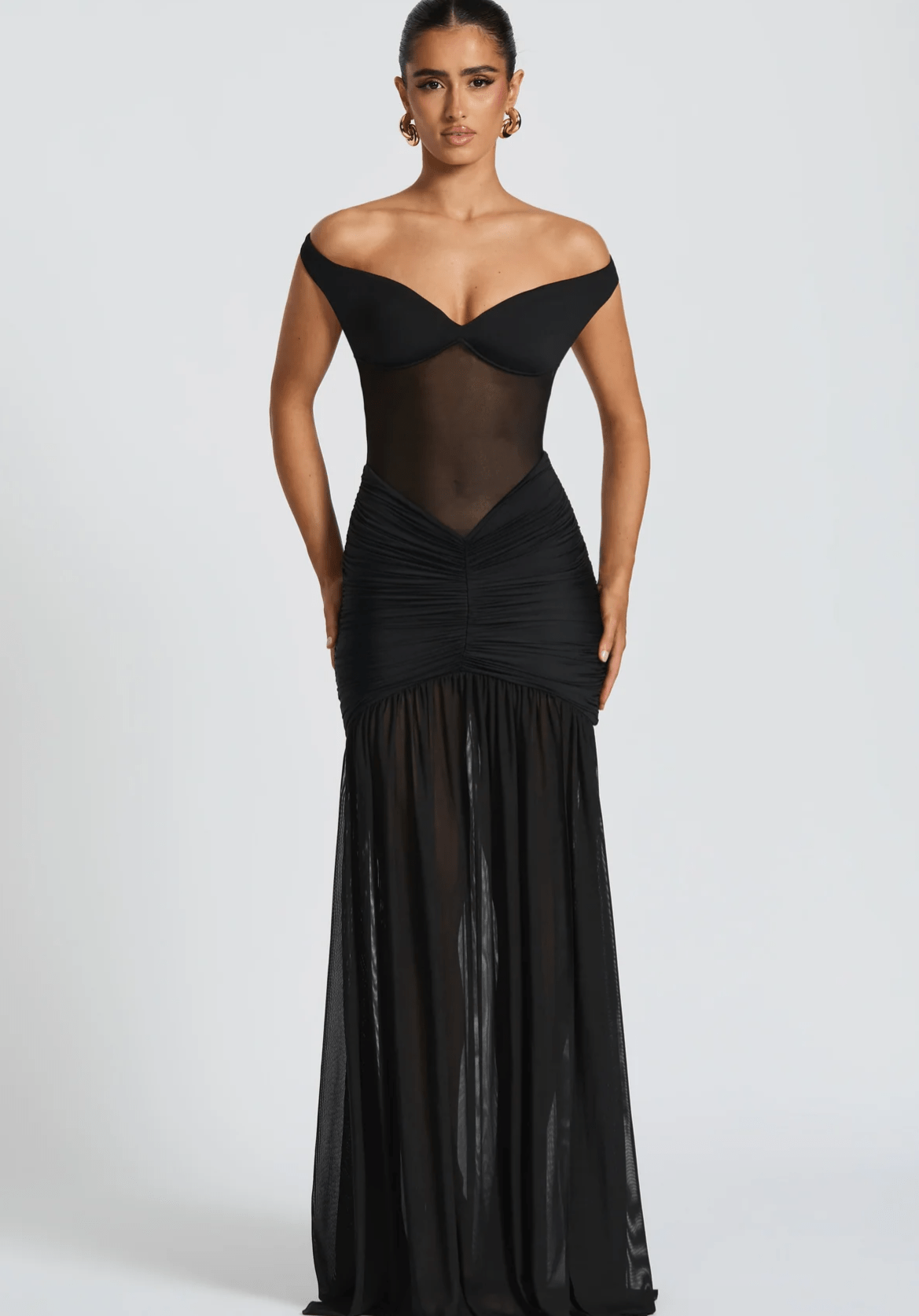 Velnoir™ Sculpté Virelle Dress