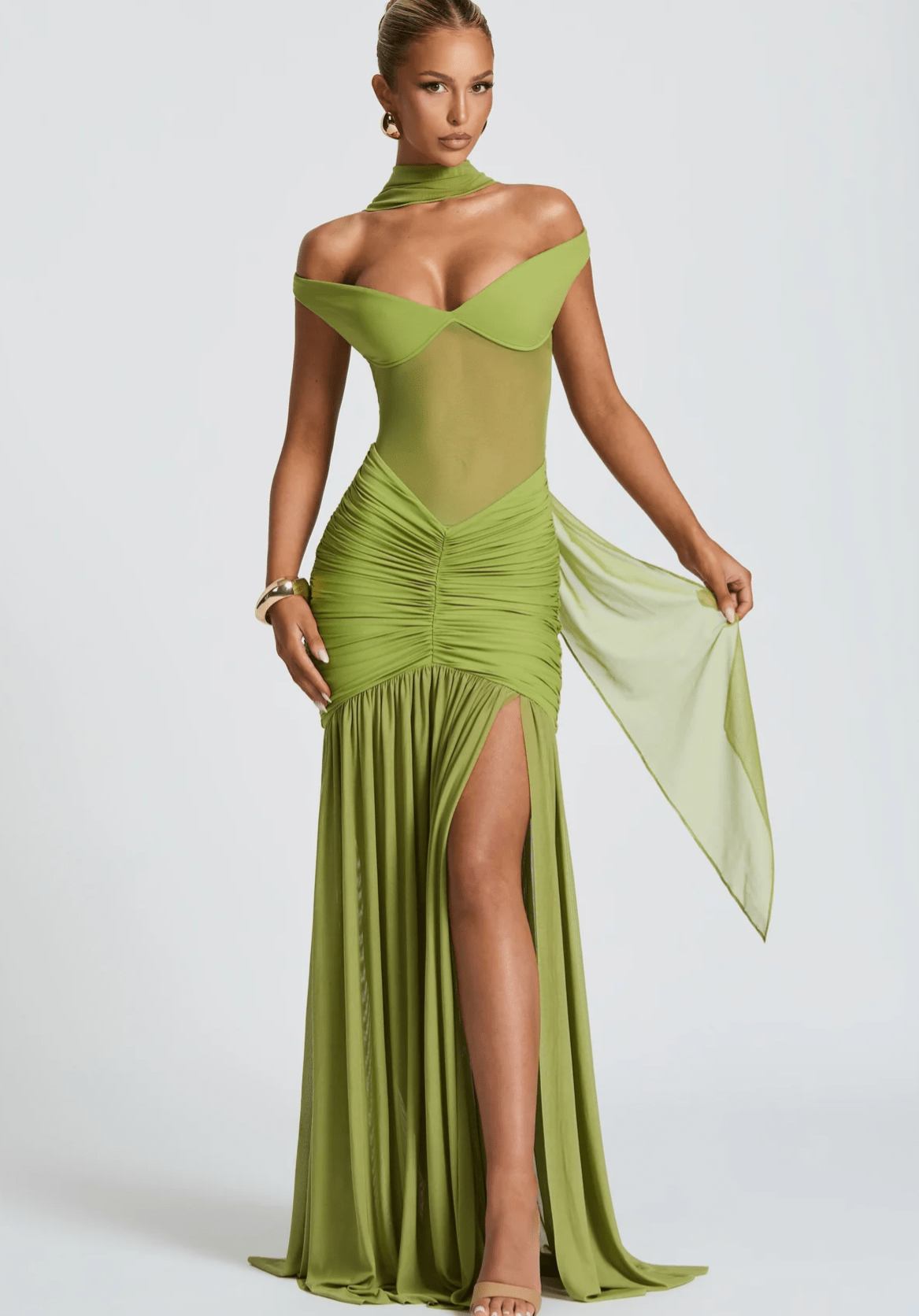 Velnoir™ Sculpté Virelle Dress