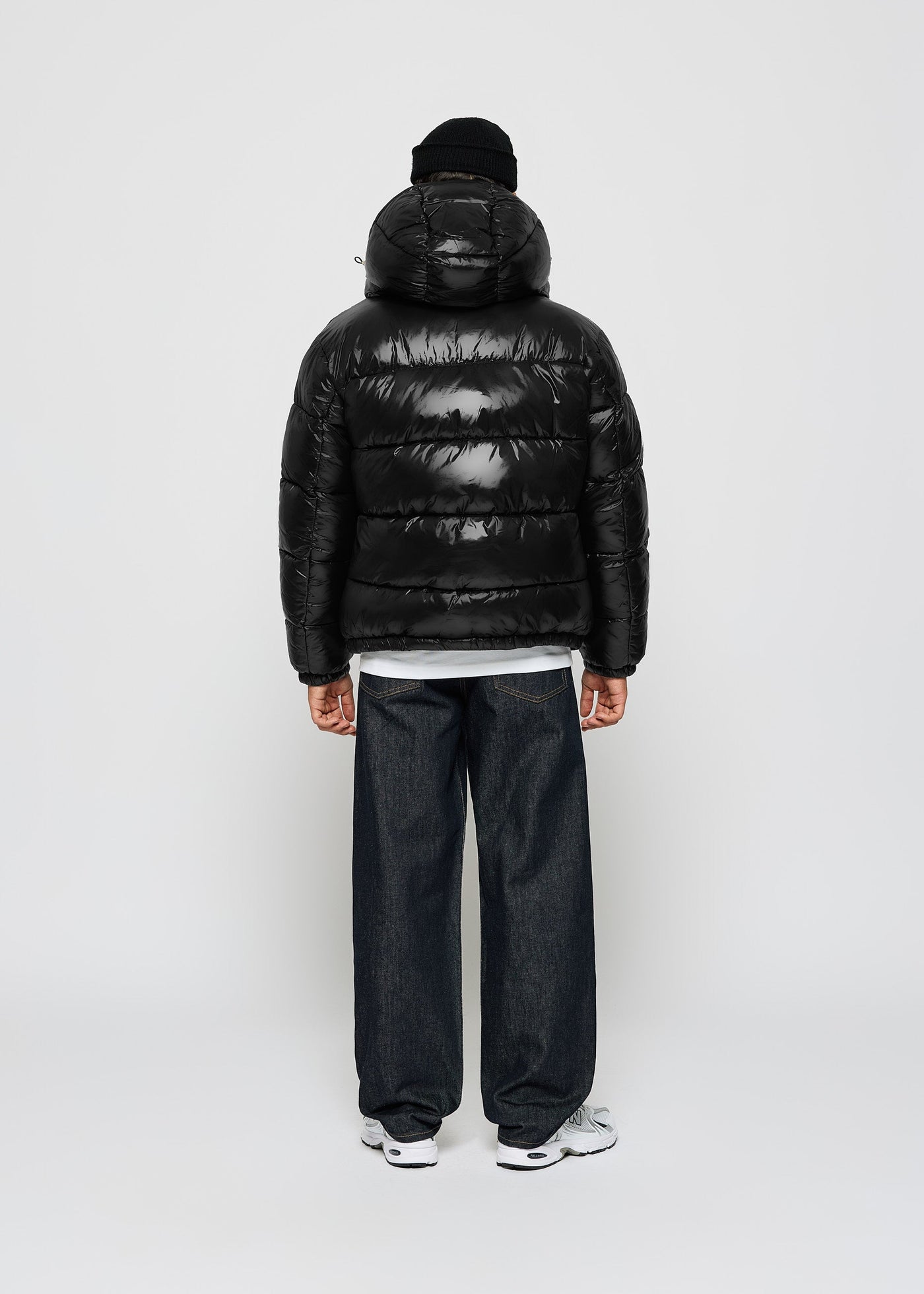 Glossy Puffer Jacke + Gratis Mütze