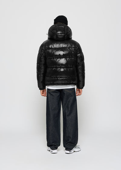 Glossy Puffer Jacke + Gratis Mütze