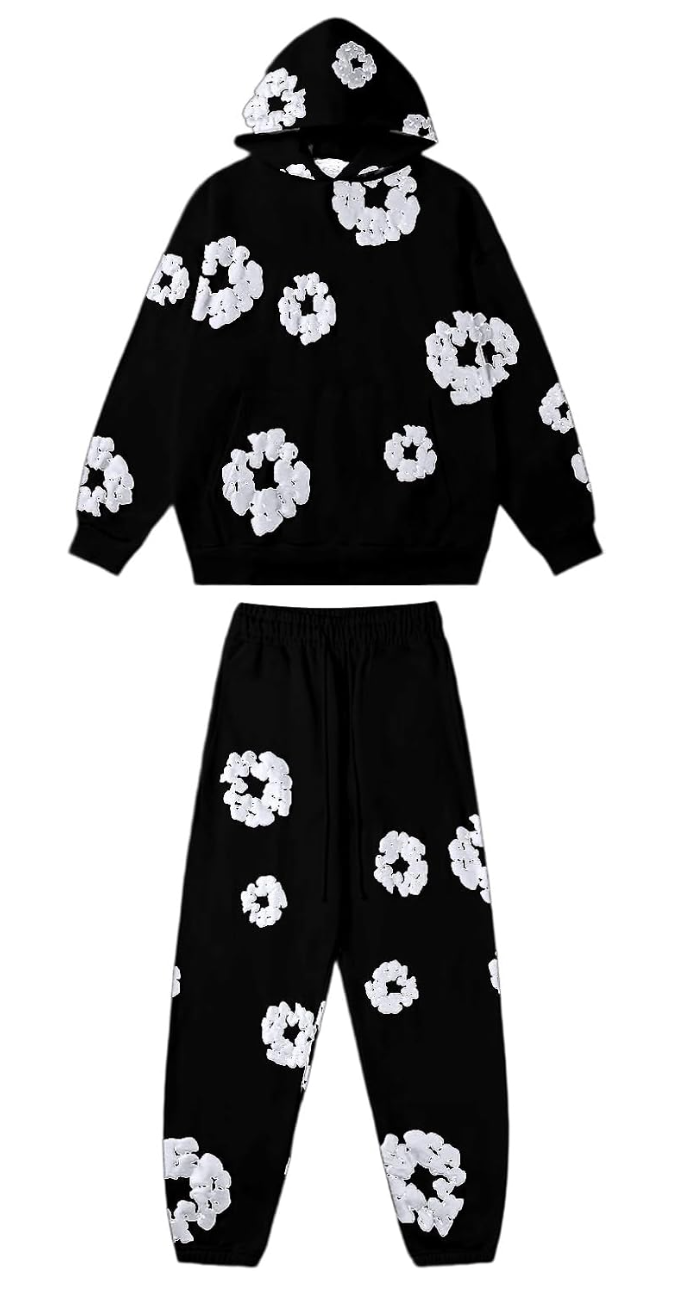VYBE Denim Tear Tracksuit Set Lang