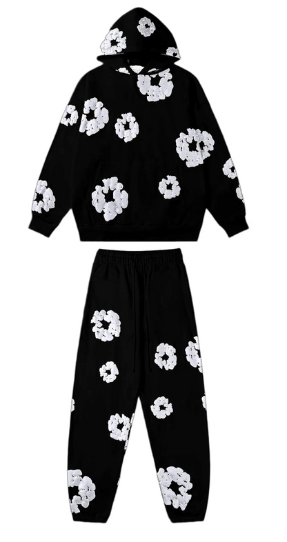 VYBE Denim Tear Tracksuit Set Lang