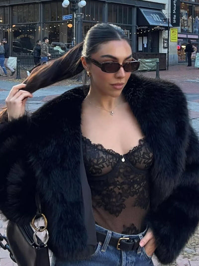 Jenna Kunstpelzmantel