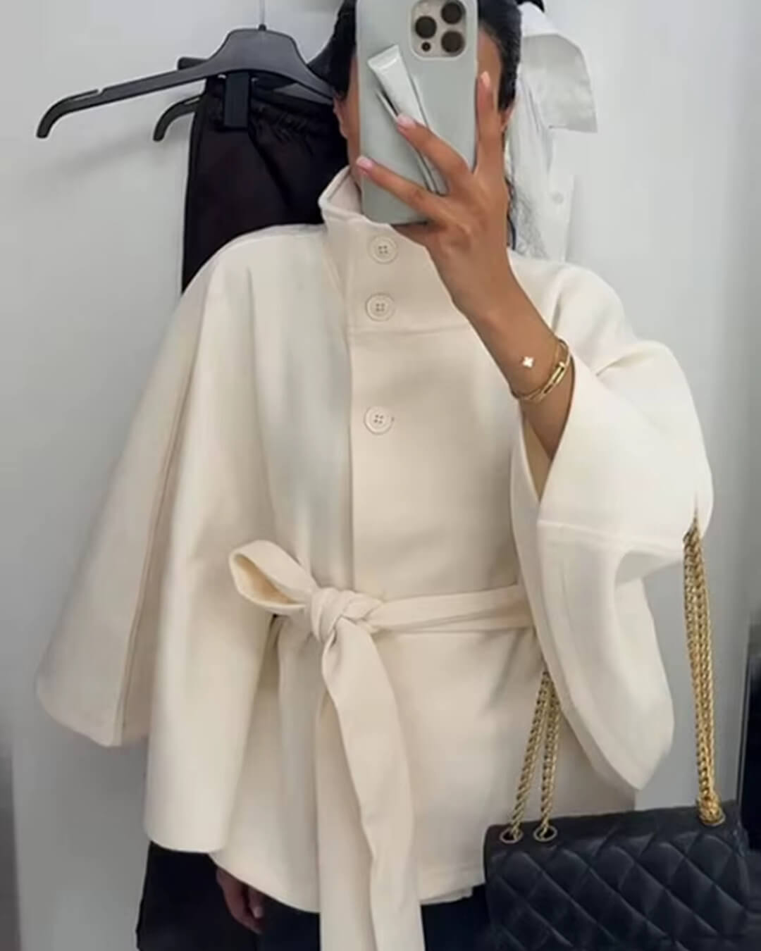 Marianne Cape-Jacke mit Gürtel