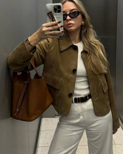 Mirlinda Wildlederjacke