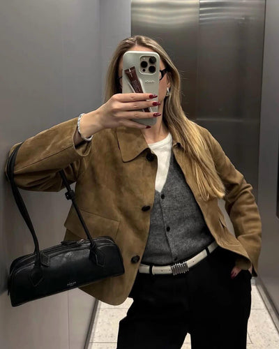 Mirlinda Wildlederjacke