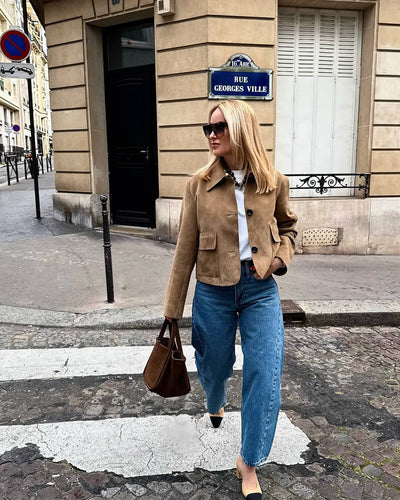 Mirlinda Wildlederjacke