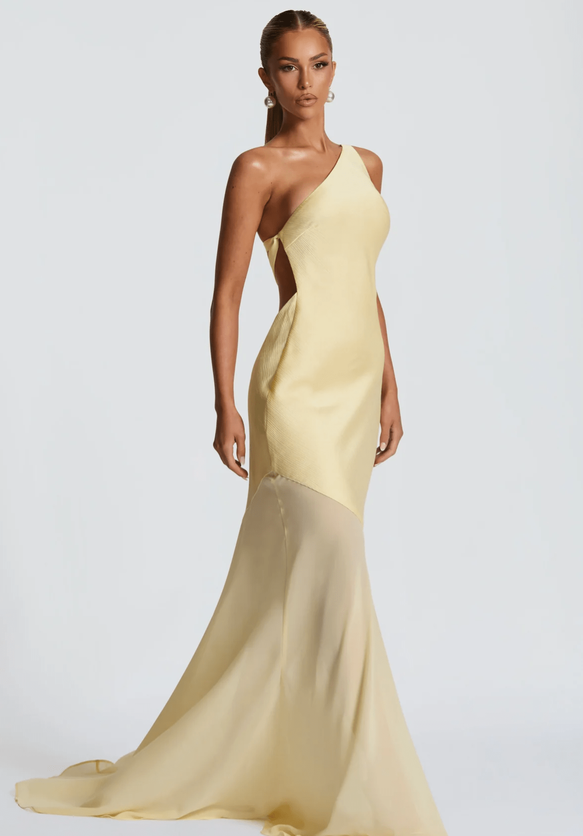 Velnoir™ Aléthea Asym Maxi Dress