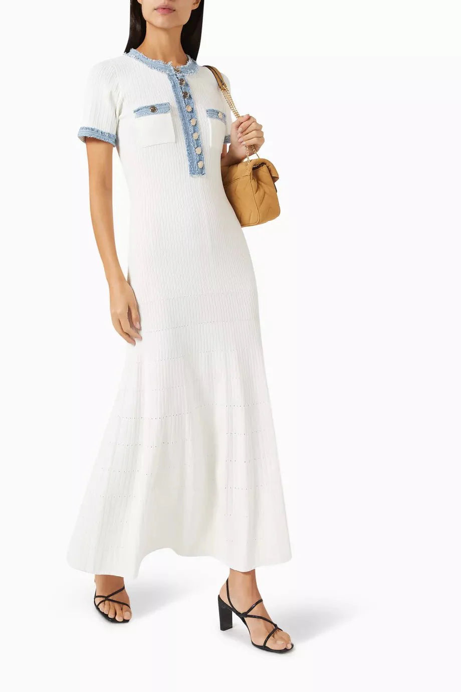 Moskowmain™ Blanche Denim Dress