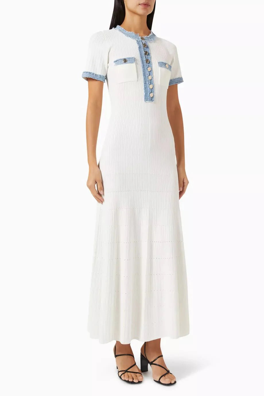 Moskowmain™ Blanche Denim Dress
