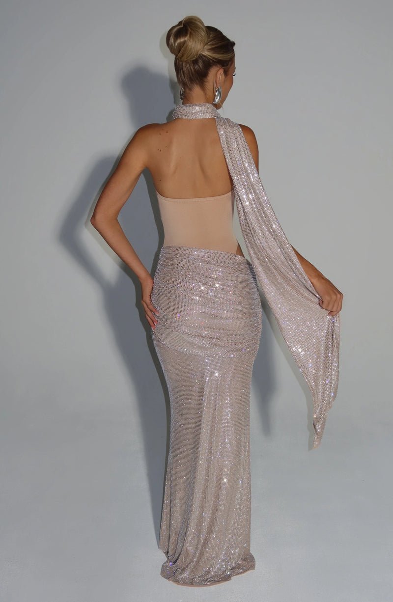 Moskowmain™ Céliane Glacée Maxi Dress