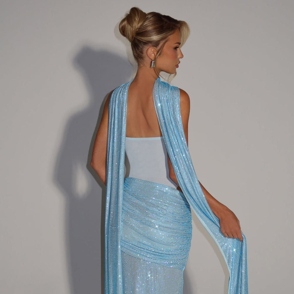 Moskowmain™ Céliane Glacée Maxi Dress