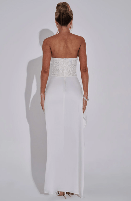 Velnoir™ Louvré Fendue Dress