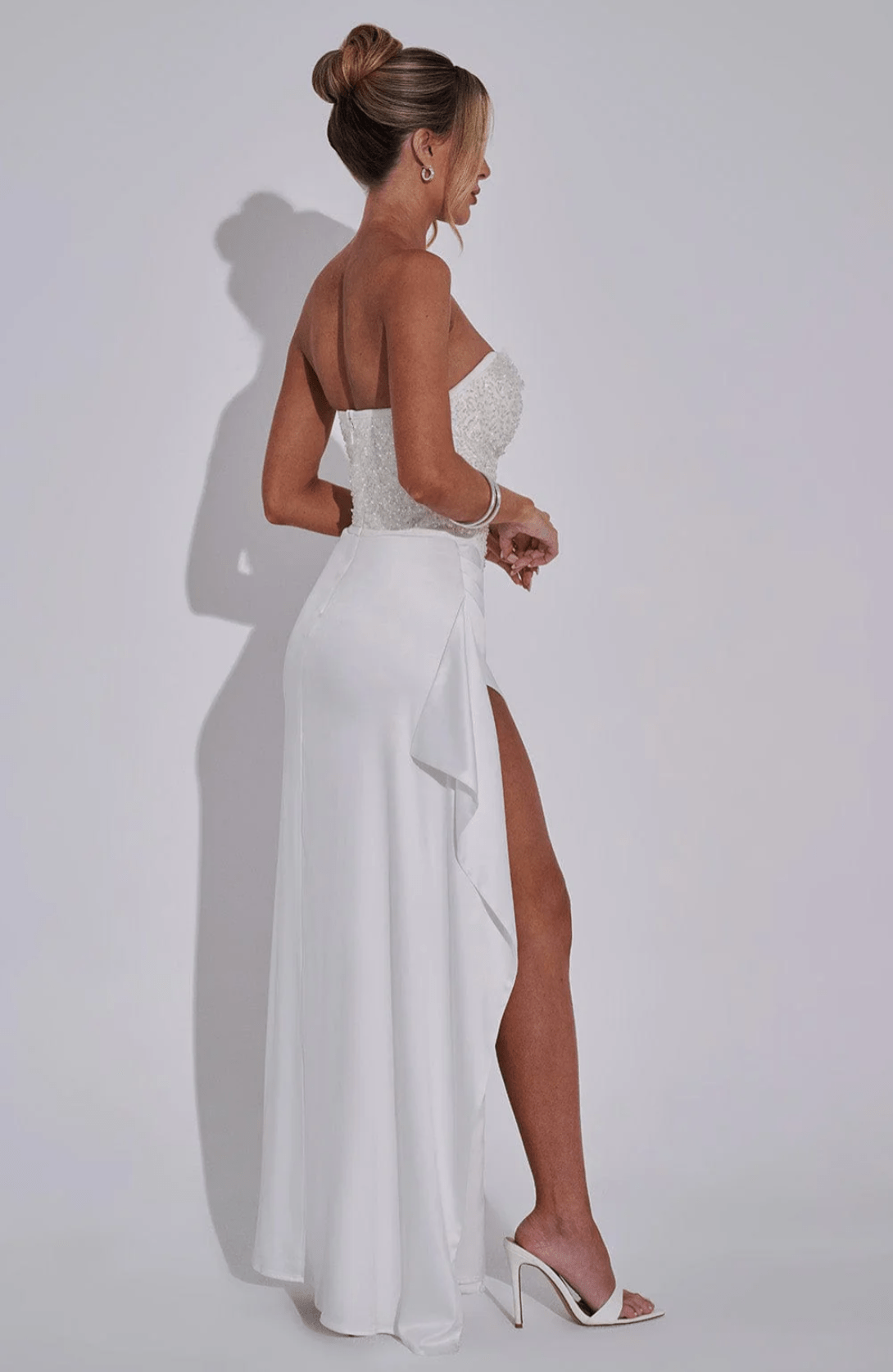 Velnoir™ Louvré Fendue Dress