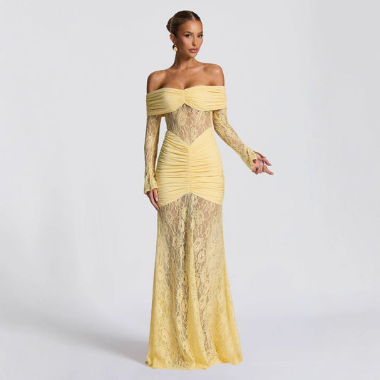 Moskowmain™ Lunelle Dorée Maxi Dress