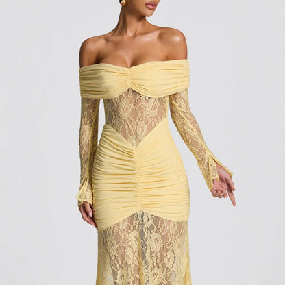 Moskowmain™ Lunelle Dorée Maxi Dress