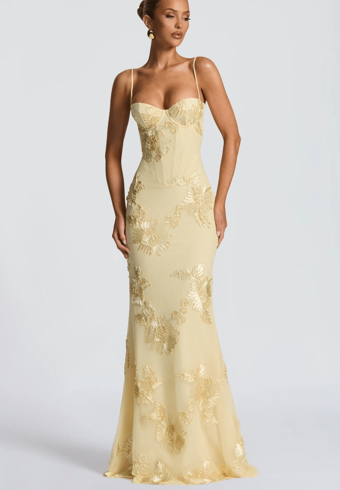 Velnoir™ Lysianné Fleur Maxi Dress
