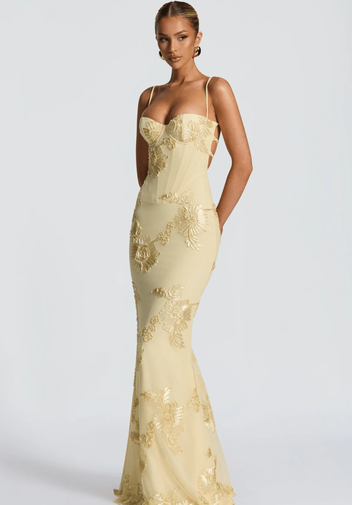 Velnoir™ Lysianné Fleur Maxi Dress