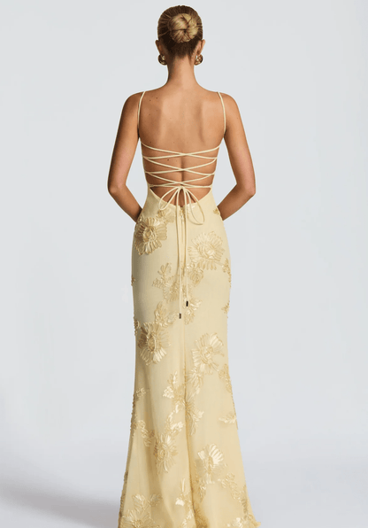 Velnoir™ Lysianné Fleur Maxi Dress