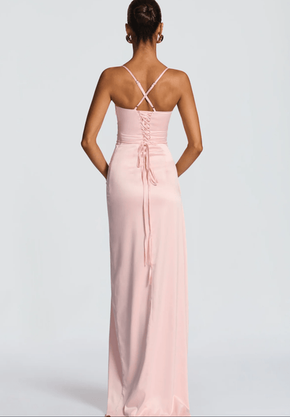 Velnoir™ Satinée Élise Maxi Dress