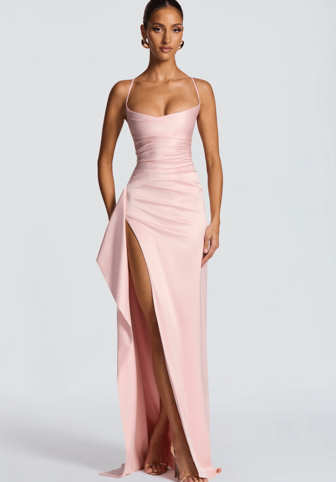 Velnoir™ Satinée Élise Maxi Dress