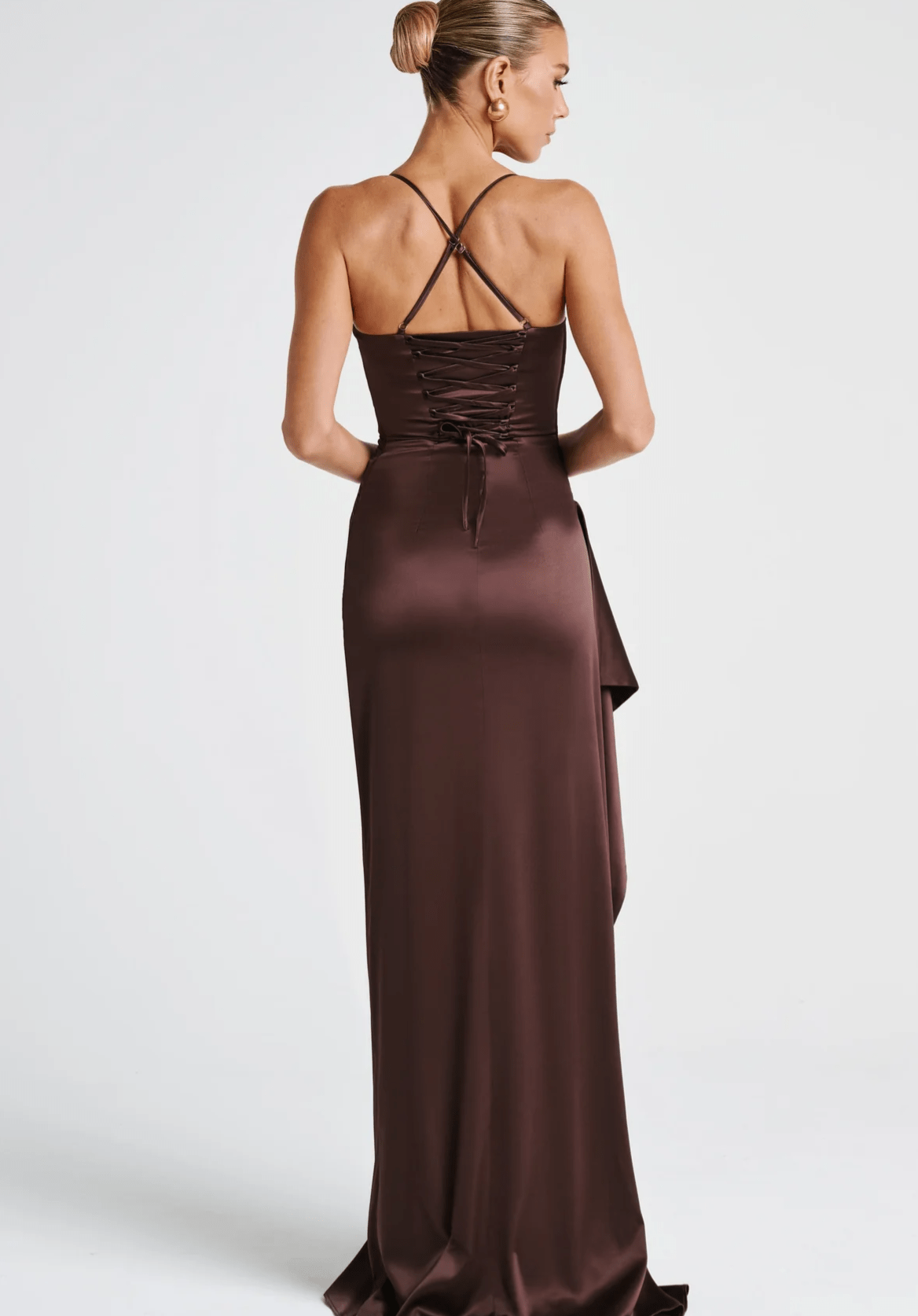 Velnoir™ Satinée Élise Maxi Dress