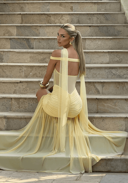 Velnoir™ Sculpté Virelle Dress