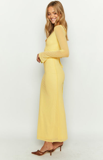 Moskowmain™ Seraphie Deep Maxi Dress